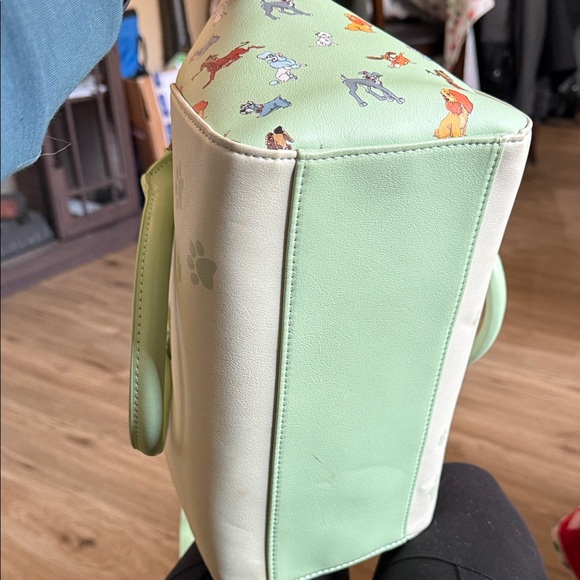 Loungefly Cream & Mint Disney Lady and the Tramp Satchel - Picture 5 of 6